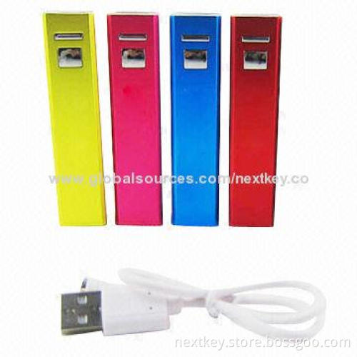 Universal USB Mobile Phone Chargers with 2,600mAh Capacity